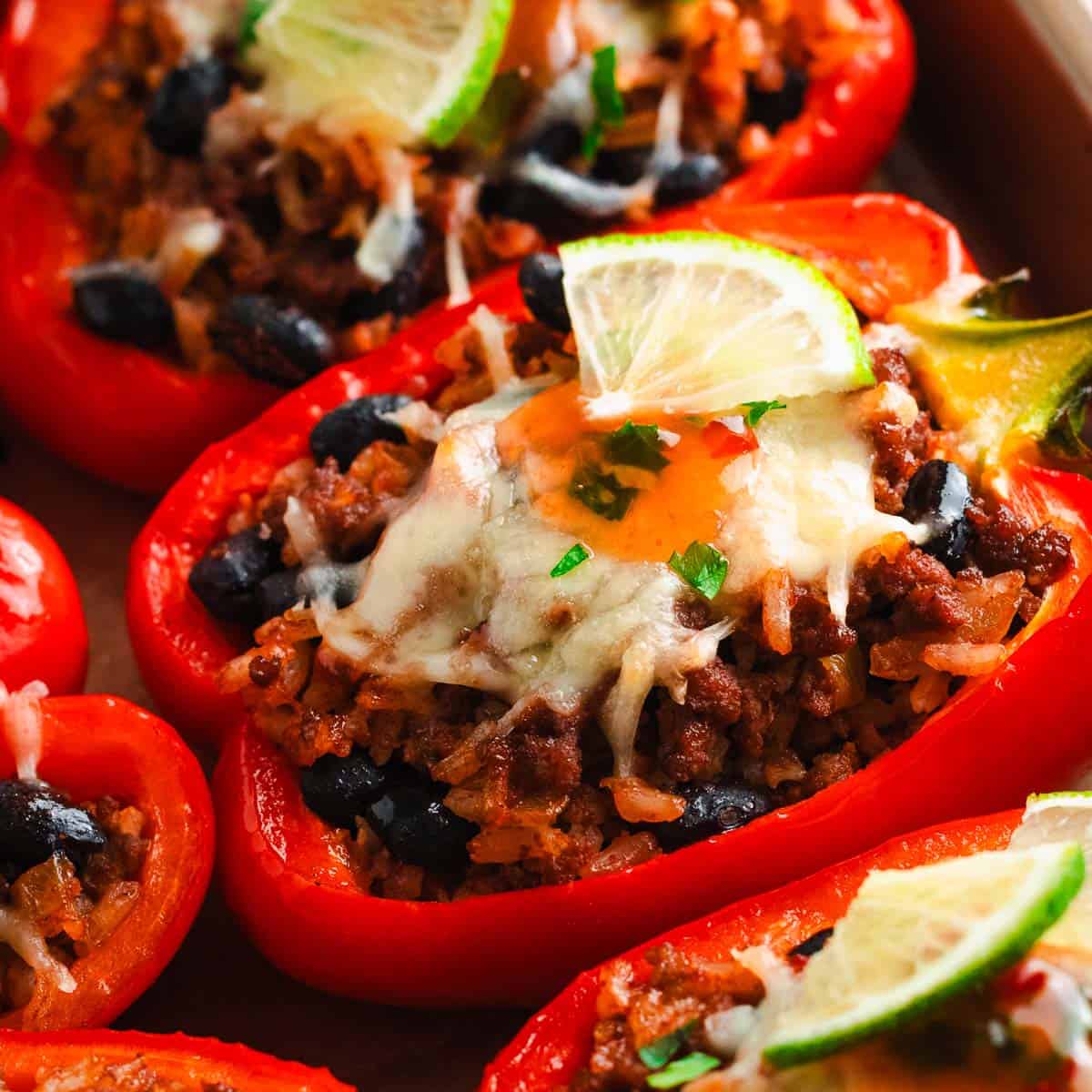 Easy Beef & Rice Stuffed Peppers: Deliciously Simple & No Par-Boil
